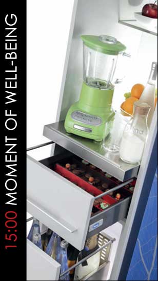 15:00 moment of well-being with TOTO refrigerator